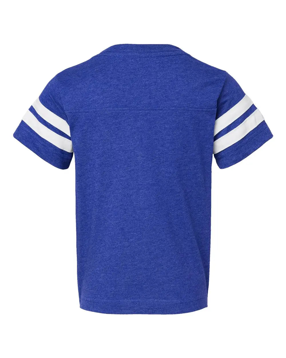 Lat 6137 Youth Football Fine Jersey Tee - Vintage Royal White