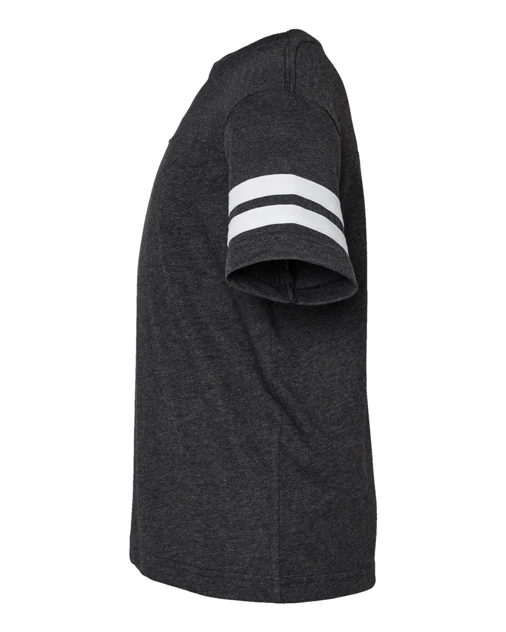 Lat 6137 Youth Football Fine Jersey Tee - Vintage Smoke White