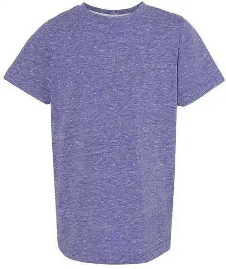 Lat 6191 Youth Harborside Melange T-shirt - Purple