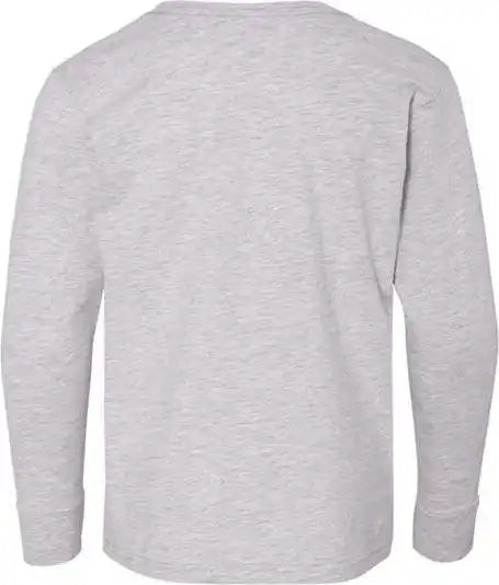 Lat 6201 Youth Fine Jersey Long Sleeve Tee Heather