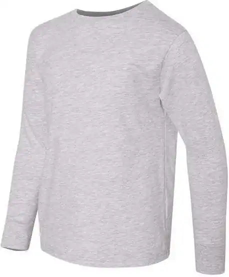 Lat 6201 Youth Fine Jersey Long Sleeve Tee Heather