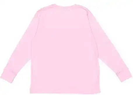 Lat 6201 Youth Fine Jersey Long Sleeve Tee Pink