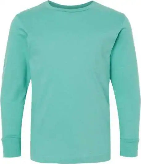 Lat 6201 Youth Fine Jersey Long Sleeve Tee Saltwater