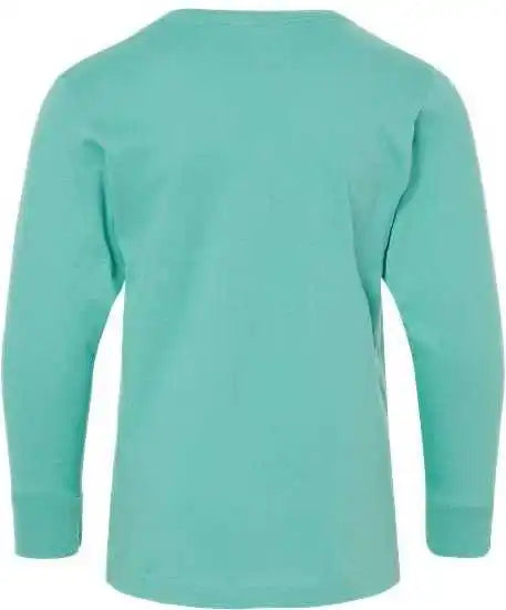 Lat 6201 Youth Fine Jersey Long Sleeve Tee Saltwater