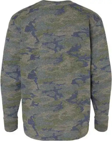 Lat 6201 Youth Fine Jersey Long Sleeve Tee - Vintage Camo