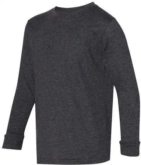 Lat 6201 Youth Fine Jersey Long Sleeve Tee - Vintage Smoke