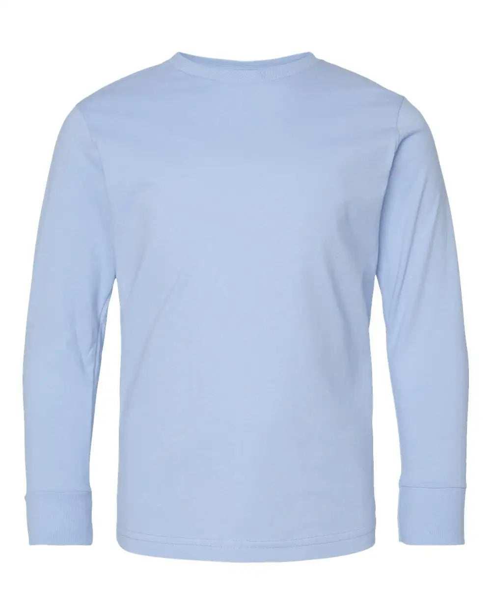 Lat 6201l Youth Fine Jersey Long Sleeve Tee - 6201 - Light Blue - Xs
