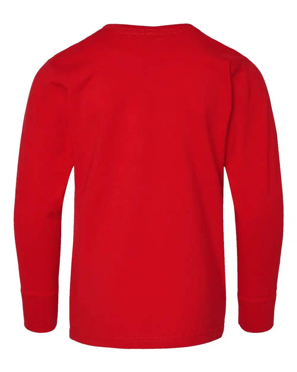 Lat 6201l Youth Fine Jersey Long Sleeve Tee - 6201 - Red - Xs