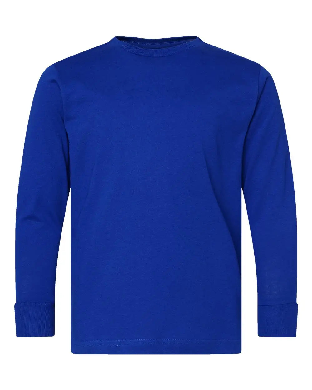 Lat 6201l Youth Fine Jersey Long Sleeve Tee - 6201 - Royal - Xs