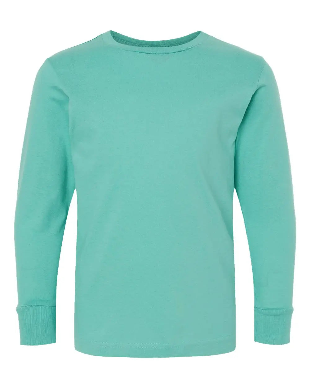 Lat 6201l Youth Fine Jersey Long Sleeve Tee - 6201 - Saltwater - Xs