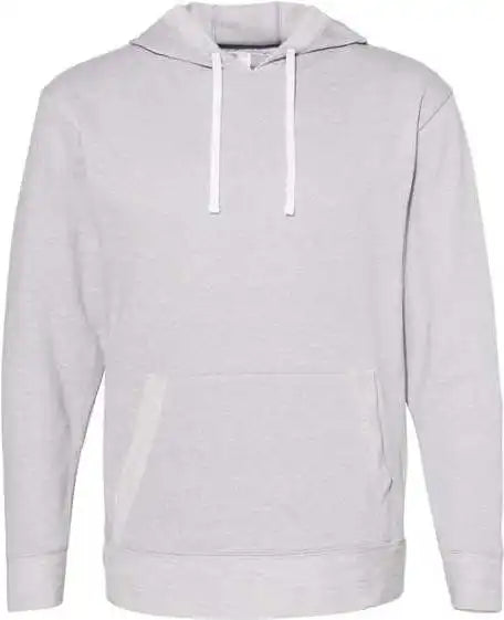 Lat 6779 Harborside Melange French Terry Hooded Pullover - Grey