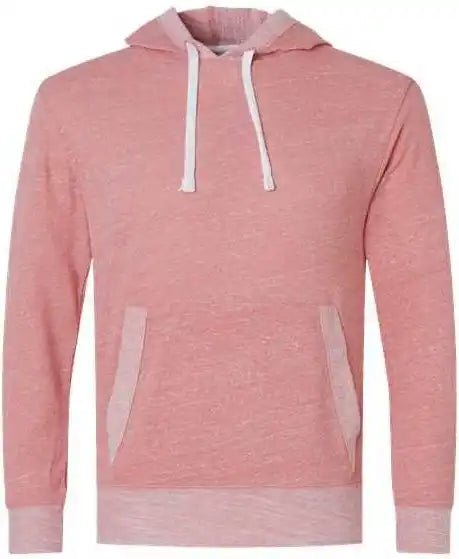 Lat 6779 Harborside Melange French Terry Hooded Pullover - Mauvelous