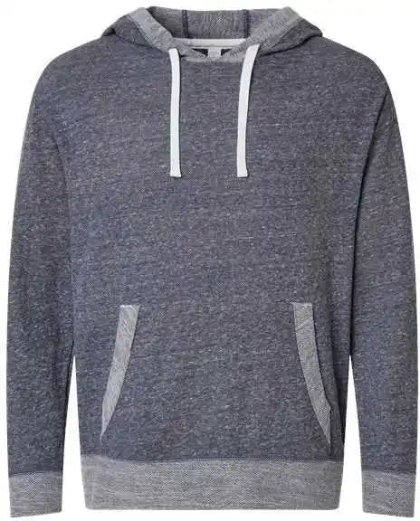 Lat 6779 Harborside Melange French Terry Hooded Pullover Navy