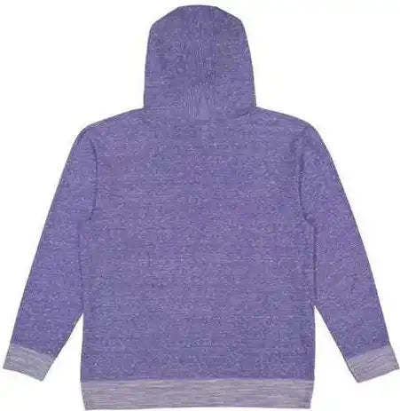 Lat 6779 Harborside Melange French Terry Hooded Pullover - Purple
