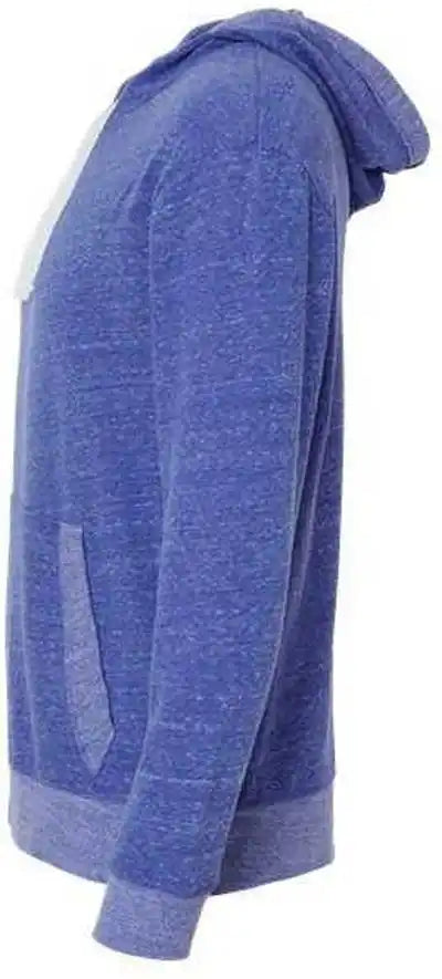 Lat 6779 Harborside Melange French Terry Hooded Pullover - Royal