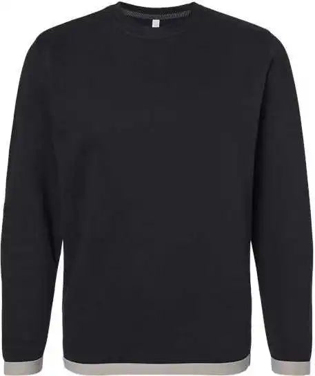 Lat 6789 the Statement Fleece Crewneck Sweatshirt - Black Titanium