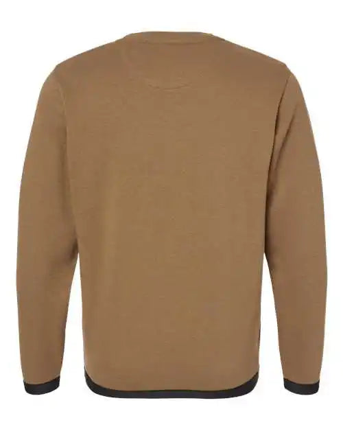 Lat 6789 the Statement Fleece Crewneck Sweatshirt - Coyote Brown Black