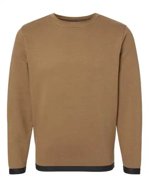 Lat 6789 the Statement Fleece Crewneck Sweatshirt - Coyote Brown Black