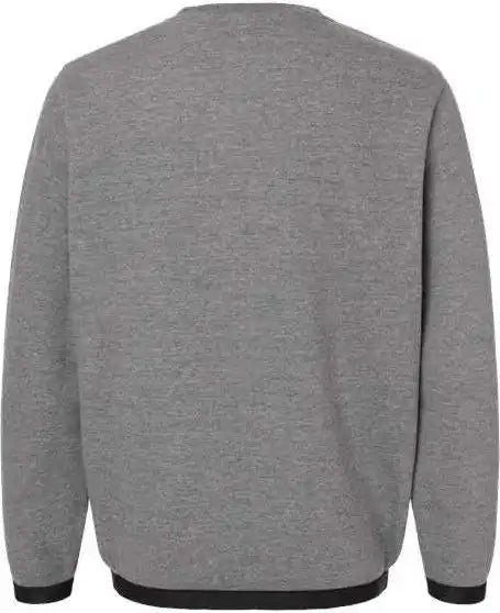 Lat 6789 the Statement Fleece Crewneck Sweatshirt - Granite Heather Black