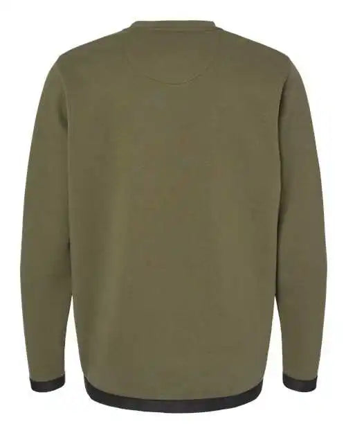 Lat 6789 the Statement Fleece Crewneck Sweatshirt - Military Green Black