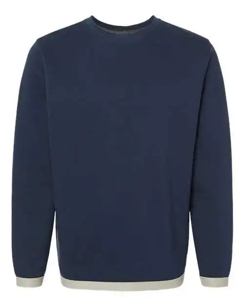 Lat 6789 the Statement Fleece Crewneck Sweatshirt - Navy Titanium