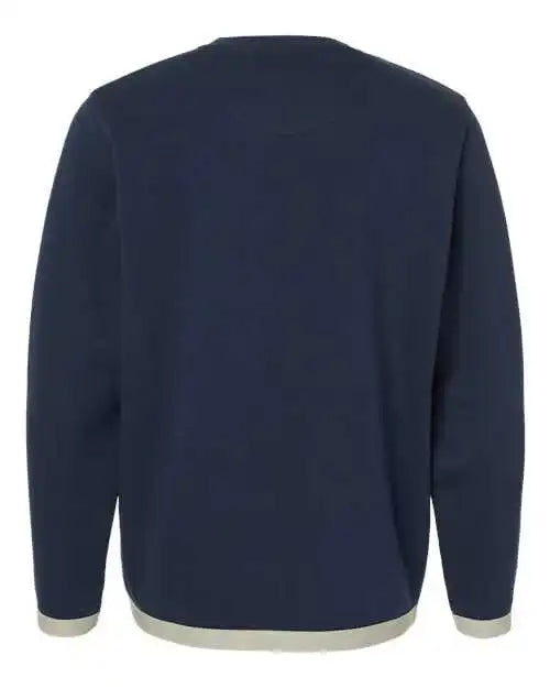 Lat 6789 the Statement Fleece Crewneck Sweatshirt - Navy Titanium