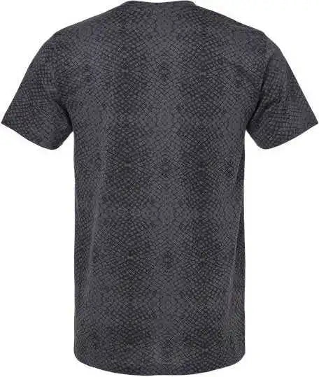 Lat 6901 Fine Jersey Tee - Black Reptile