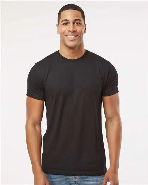 Lat 6901 Fine Jersey Tee - Blended Black