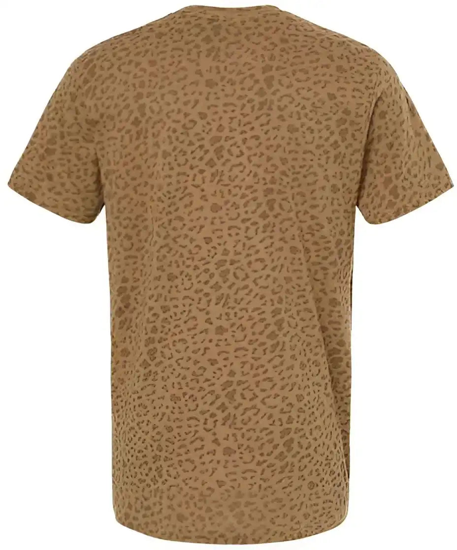 Lat 6901 Fine Jersey Tee Brown Leopard