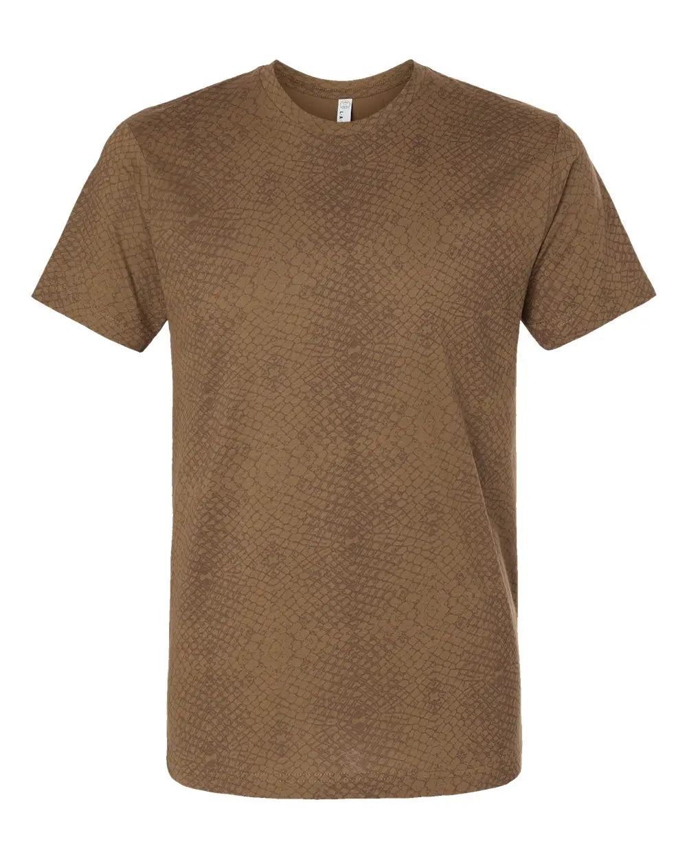 Lat 6901 Fine Jersey Tee - Brown Reptile