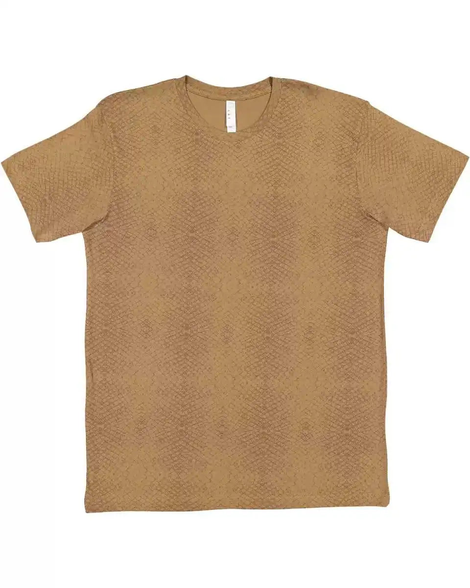 Lat 6901 Fine Jersey Tee - Brown Reptile
