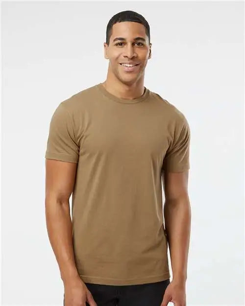 Lat 6901 Fine Jersey Tee - Coyote Brown