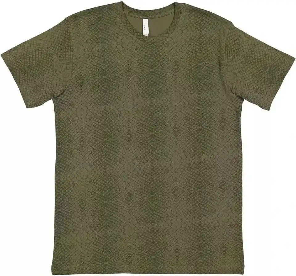 Lat 6901 Fine Jersey Tee - Green Reptile