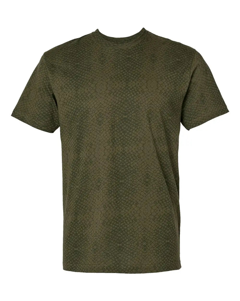 Lat 6901 Fine Jersey Tee - Green Reptile