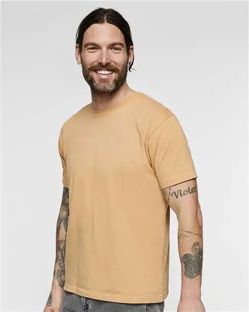 Lat 6901 Fine Jersey Tee - Latte