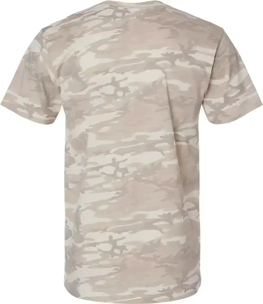 Lat 6901 Fine Jersey Tee Natural Camo