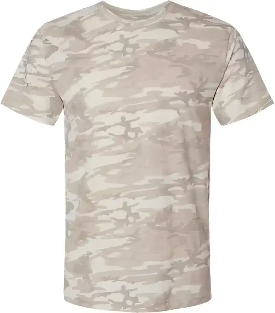 Lat 6901 Fine Jersey Tee Natural Camo