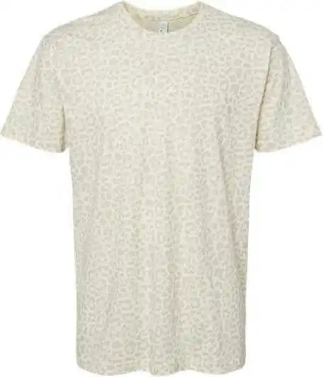 Lat 6901 Fine Jersey Tee Natural Leopard