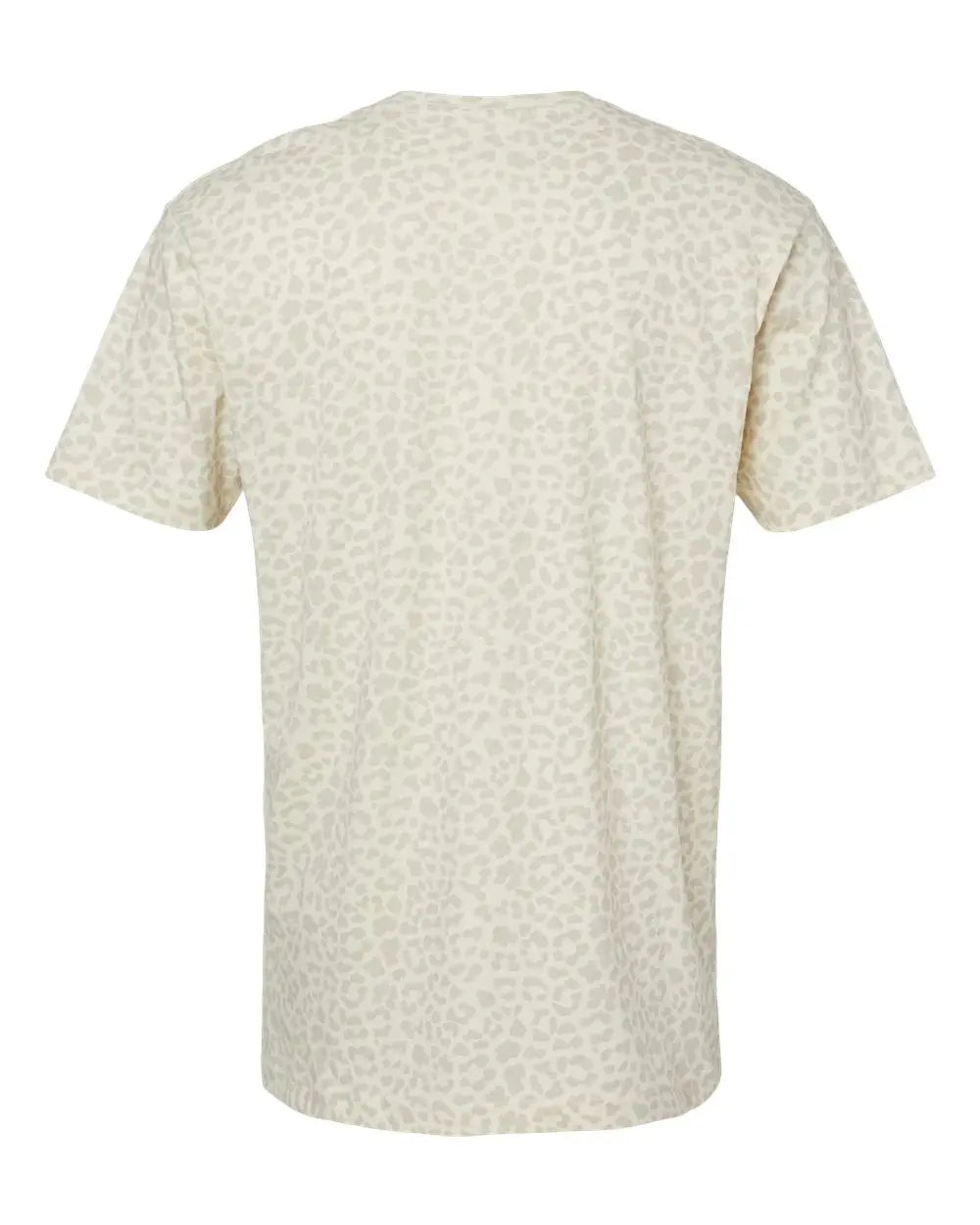 Lat 6901 Fine Jersey Tee - Natural Leopard