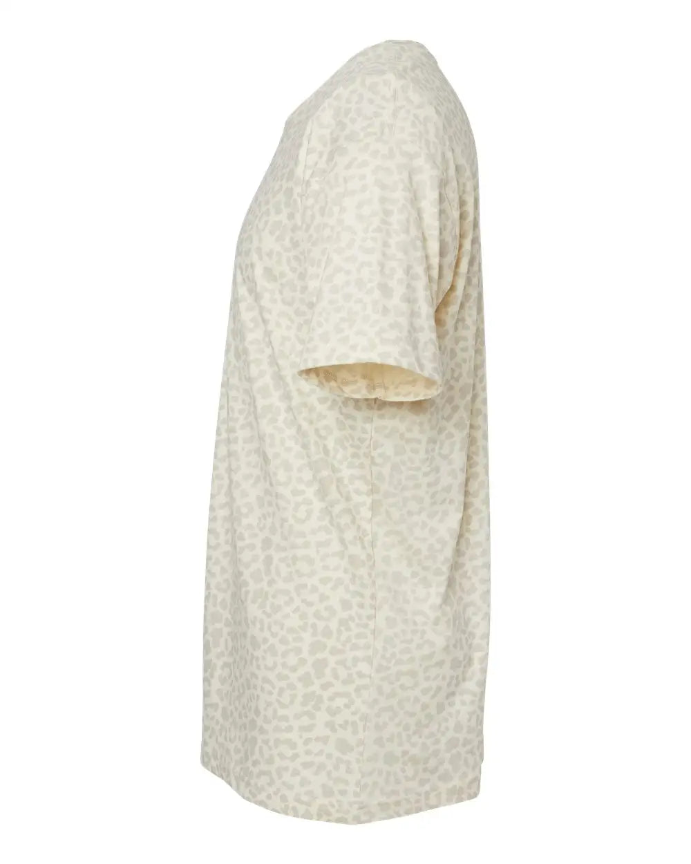 Lat 6901 Fine Jersey Tee - Natural Leopard