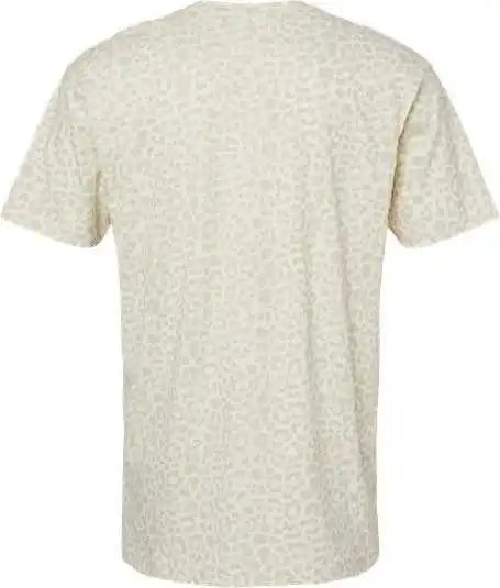 Lat 6901 Fine Jersey Tee Natural Leopard