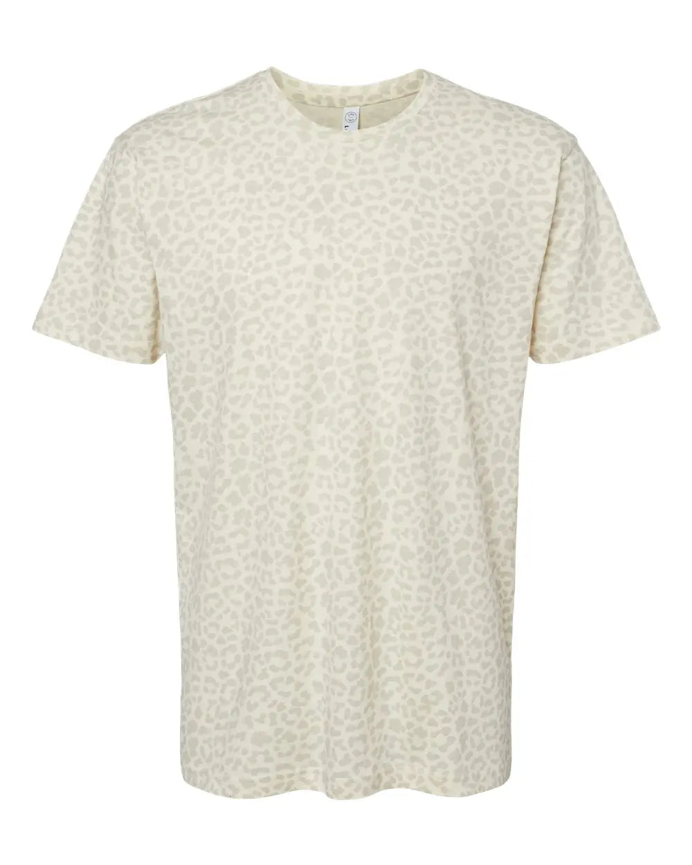 Lat 6901 Fine Jersey Tee - Natural Leopard