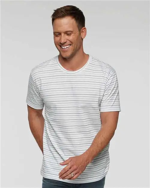 Lat 6901 Fine Jersey Tee - Shadow Stripe