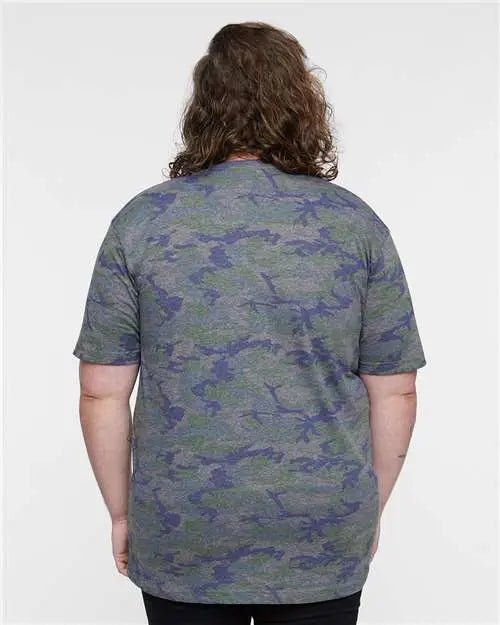 Lat 6901 Fine Jersey Tee - Vintage Camo