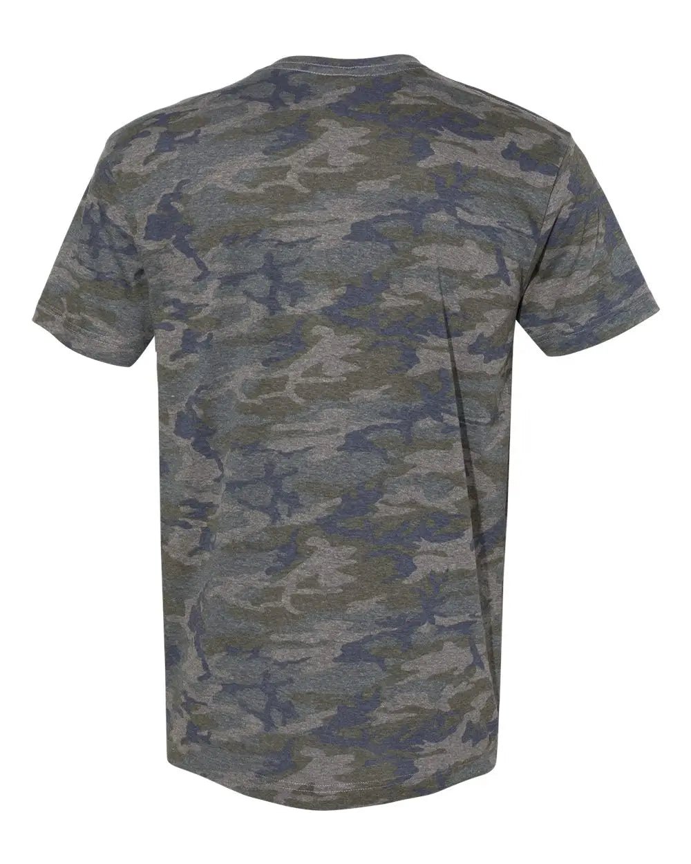 Lat 6901 Fine Jersey Tee - Vintage Camo - Dark Gray / s
