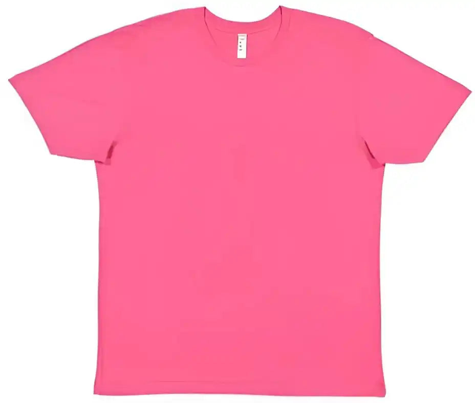 Lat 6901 Fine Jersey Tee Vintage Hot Pink