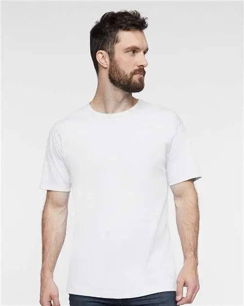 Lat 6901 Fine Jersey Tee - White