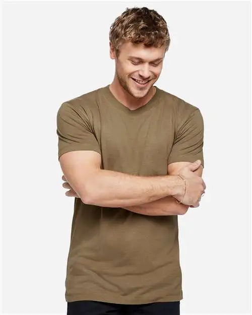 Lat 6904 Bamboo Tee - Coyote Brown