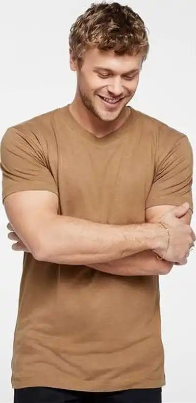 Lat 6904 Bamboo Tee Coyote Brown