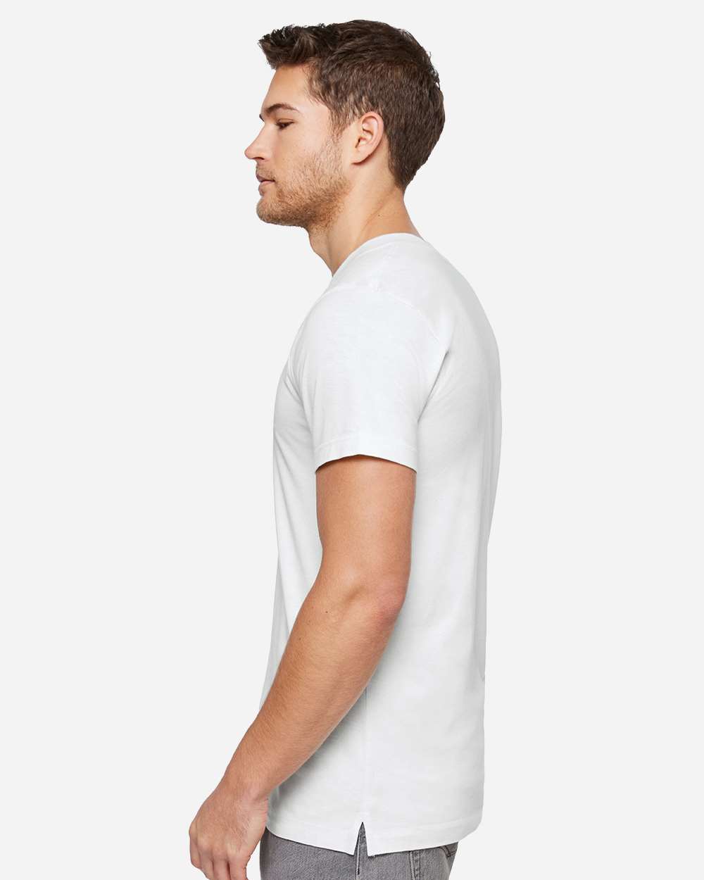 Lat 6904 Bamboo Tee - White